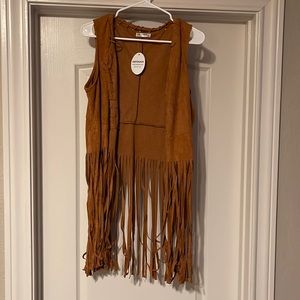 Fringe vest, NWT.